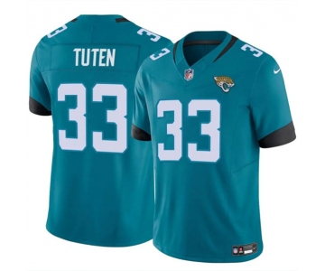 Men's Jacksonville Jaguars #33 Bhayshul Tuten Teal 2024 Vapor Untouchable Limited Football Stitched Jersey