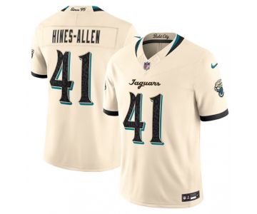 Men's Jacksonville Jaguars #41 Josh Hines-Allen Cream 2026 F.U.S.E. Rivalries Collection Limited Football Stitched Jersey