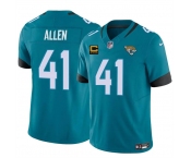 Men's Jacksonville Jaguars #41 Josh Hines-Allen Teal 2025 F.U.S.E. With 4-Star C Patch Vapor Untouchable Limited Football Stitched Jersey