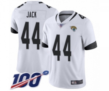 Men's Jacksonville Jaguars #44 Myles Jack White Vapor Untouchable Limited Player 100th Season Football Jersey