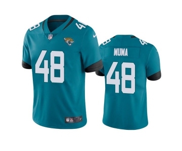 Men's Jacksonville Jaguars #48 Chad Muma Teal Vapor Untouchable Limited Stitched Jersey