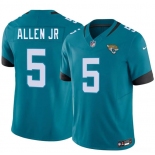 Men's Jacksonville Jaguars #5 LeQuint Allen Jr Teal 2026 F.U.S.E. Vapor Untouchable Limited Football Stitched Jersey Men's Jacksonville Jaguars #5 LeQuint Allen Jr Teal 2026 F.U.S.E. Vapor Untouchable Limited Football Stitched Jersey