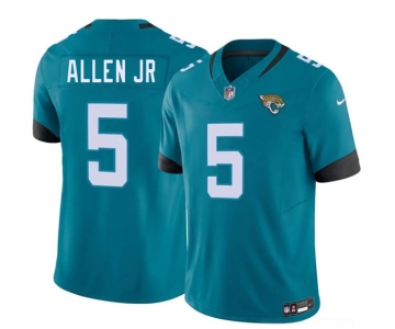 Men's Jacksonville Jaguars #5 LeQuint Allen Jr Teal 2026 F.U.S.E. Vapor Untouchable Limited Football Stitched Jersey