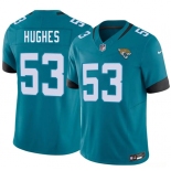 Men's Jacksonville Jaguars #53 Parker Hughes Teal 2026 Draft F.U.S.E. Vapor Untouchable Limited Football Stitched Jersey Men's Jacksonville Jaguars #53 Parker Hughes Teal 2026 Draft F.U.S.E. Vapor Untouchable Limited Football Stitched Jersey