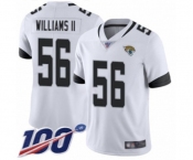 Men's Jacksonville Jaguars #56 Quincy Williams II White Vapor Untouchable Limited Player 100th Season Football Jersey