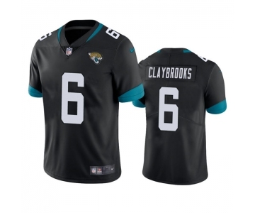 Men's Jacksonville Jaguars #6 Chris Claybrooks Black Vapor Untouchable Limited Stitched Jersey