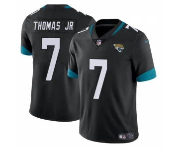 Men's Jacksonville Jaguars #7 Brian Thomas Jr Black 2024 Draft Vapor Untouchable Limited Football Stitched Jersey