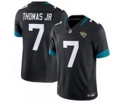 Men's Jacksonville Jaguars #7 Brian Thomas Jr. Black 2026 F.U.S.E. Vapor Untouchable Limited Football Stitched Jersey Men's Jacksonville Jaguars #7 Brian Thomas Jr. Black 2026 F.U.S.E. Vapor Untouchable Limited Football Stitched Jersey