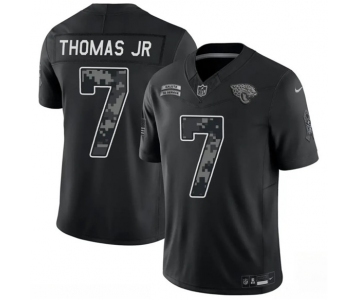 Men's Jacksonville Jaguars #7 Brian Thomas Jr. Black F.U.S.E. 2026 Salute to Service Limited Football Stitched Jersey