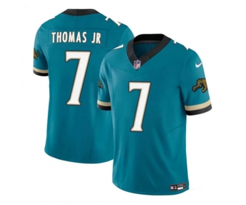 Men's Jacksonville Jaguars #7 Brian Thomas Jr Teal 2025 F.U.S.E. Prowler Throwback Vapor Untouchable Football Stitched Jersey