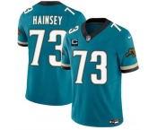 Men's Jacksonville Jaguars #73 Robert Hainsey Teal 2025 F.U.S.E. With 1-Star C Patch Prowler Throwback Vapor Limited Football Stitched Jersey