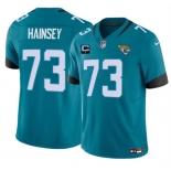 Men's Jacksonville Jaguars #73 Robert Hainsey Teal 2025 F.U.S.E. With 1-Star C Patch Vapor Untouchable Limited Football Stitched Jersey