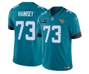 Men's Jacksonville Jaguars #73 Robert Hainsey Teal 2025 F.U.S.E. With 1-Star C Patch Vapor Untouchable Limited Football Stitched Jersey