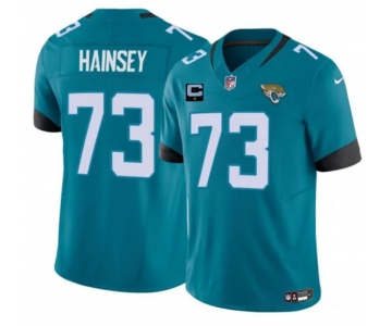 Men's Jacksonville Jaguars #73 Robert Hainsey Teal 2025 F.U.S.E. With 1-Star C Patch Vapor Untouchable Limited Football Stitched Jersey