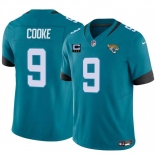 Men's Jacksonville Jaguars #9 Logan Cooke Teal 2025 F.U.S.E. With 3-Star C Patch Vapor Untouchable Limited Football Stitched Jersey