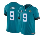 Men's Jacksonville Jaguars #9 Logan Cooke Teal 2025 F.U.S.E. With 3-Star C Patch Vapor Untouchable Limited Football Stitched Jersey