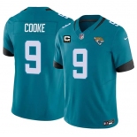 Men's Jacksonville Jaguars #9 Logan Cooke Teal 2026 F.U.S.E. 4-Star C Patch Vapor Limited Football Stitched Jersey Men's Jacksonville Jaguars #9 Logan Cooke Teal 2026 F.U.S.E. 4-Star C Patch Vapor Limited Football Stitched Jersey