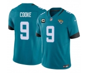 Men's Jacksonville Jaguars #9 Logan Cooke Teal 2026 F.U.S.E. 4-Star C Patch Vapor Limited Football Stitched Jersey Men's Jacksonville Jaguars #9 Logan Cooke Teal 2026 F.U.S.E. 4-Star C Patch Vapor Limited Football Stitched Jersey