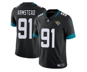 Men's Jacksonville Jaguars #91 Arik Armstead Black Vapor Untouchable Limited Football Stitched Jersey
