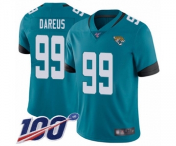 Men's Jacksonville Jaguars #99 Marcell Dareus Teal Green Alternate Vapor Untouchable Limited Player 100th Season Football Jersey