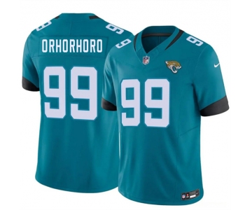 Men's Jacksonville Jaguars #99 Ruke Orhorhoro Teal 2026 F.U.S.E. Vapor Untouchable Limited Football Stitched Jersey
