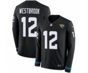 Men's Nike Jacksonville Jaguars #12 Dede Westbrook Limited Black Therma Long Sleeve NFL Jersey