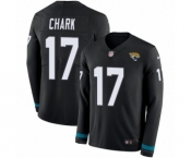 Men's Nike Jacksonville Jaguars #17 DJ Chark Limited Black Therma Long Sleeve NFL Jersey