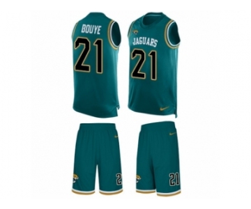 Men's Nike Jacksonville Jaguars #21 A.J. Bouye Limited Teal Green Tank Top Suit NFL Jersey
