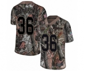 Men's Nike Jacksonville Jaguars #36 Ronnie Harrison Camo Rush Realtree Limited NFL Jersey