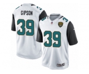 Men's Nike Jacksonville Jaguars #39 Tashaun Gipson Limited White NFL Jersey