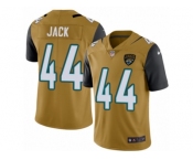 Men's Nike Jacksonville Jaguars #44 Myles Jack Limited Gold Rush NFL Jersey