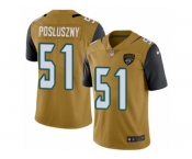 Men's Nike Jacksonville Jaguars #51 Paul Posluszny Limited Gold Rush NFL Jersey