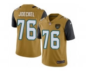 Men's Nike Jacksonville Jaguars #76 Luke Joeckel Limited Gold Rush NFL Jersey