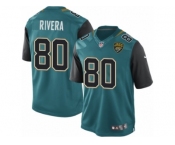 Men's Nike Jacksonville Jaguars #80 Mychal Rivera Limited Teal Green Team Color NFL Jersey