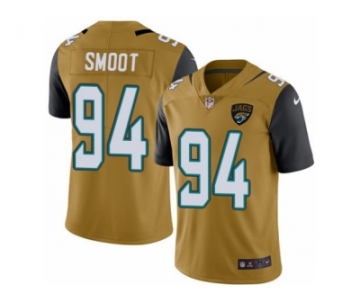 Men's Nike Jacksonville Jaguars #94 Dawuane Smoot Limited Gold Rush NFL Jersey