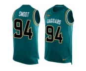 Men's Nike Jacksonville Jaguars #94 Dawuane Smoot Limited Teal Green Player Name & Number Tank Top NFL Jersey