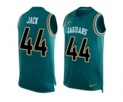 Nike Jaguars #44 Myles Jack Teal Green Team Color Men's Stitched NFL Limited Tank Top Jersey