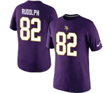 Nike Minnesota Vikings 82 Kyle Rudolph Pride Name & Number T-Shirt