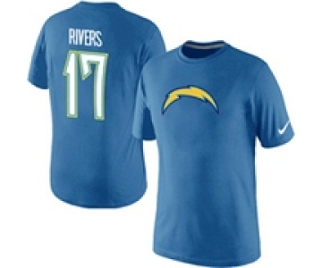 Nike San Diego Chargers Phillip Rivers Name & Number T-Shirt L.Blue