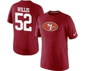 Nike San Francisco 49ers Patrick Willis Name & Number T-Shirt Red
