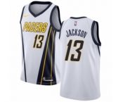 Youth Nike Indiana Pacers #13 Mark Jackson White Swingman Jersey - Earned Edition