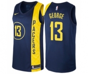 Youth Nike Indiana Pacers #13 Paul George Swingman Navy Blue NBA Jersey - City Edition