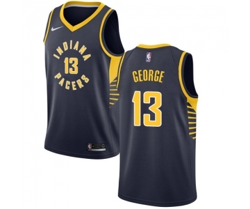Youth Nike Indiana Pacers #13 Paul George Swingman Navy Blue Road NBA Jersey - Icon Edition