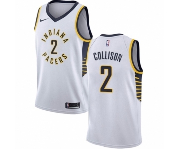 Youth Nike Indiana Pacers #2 Darren Collison Authentic White NBA Jersey - Association Edition