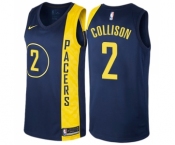 Youth Nike Indiana Pacers #2 Darren Collison Swingman Navy Blue NBA Jersey - City Edition