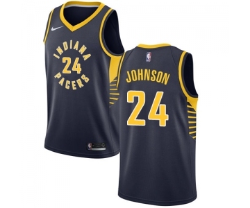 Youth Nike Indiana Pacers #24 Alize Johnson Swingman Navy Blue NBA Jersey - Icon Edition