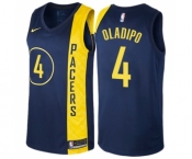 Youth Nike Indiana Pacers #4 Victor Oladipo Swingman Navy Blue NBA Jersey - City Edition