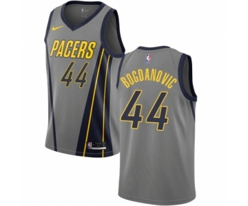 Youth Nike Indiana Pacers #44 Bojan Bogdanovic Swingman Gray NBA Jersey - City Edition