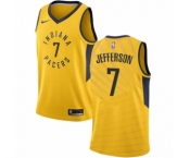 Youth Nike Indiana Pacers #7 Al Jefferson Authentic Gold NBA Jersey Statement Edition