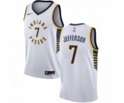 Youth Nike Indiana Pacers #7 Al Jefferson Authentic White NBA Jersey - Association Edition